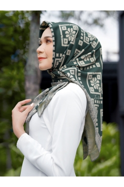 LIMITED EDITION SONGKET SQUARE - EMERALD GREEN